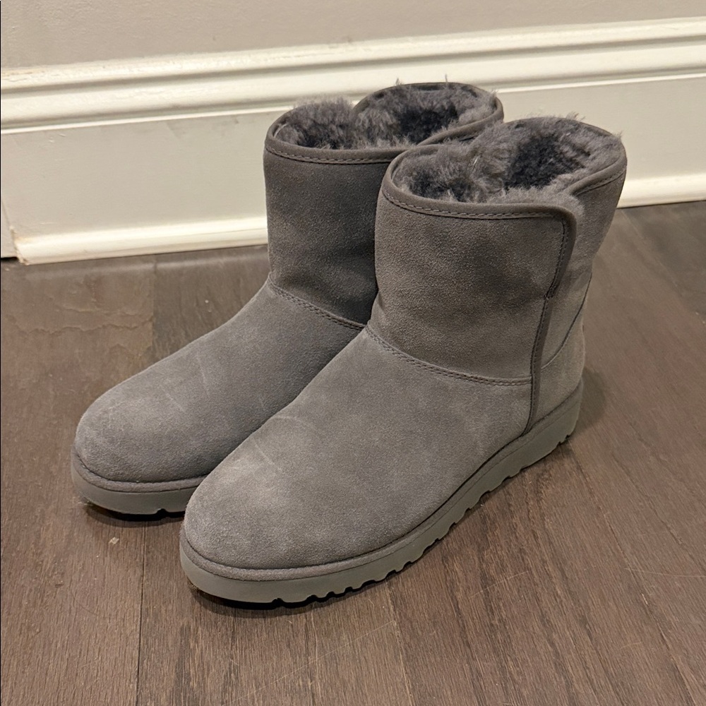 UGG Charcoal Suede Boots